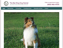 Tablet Screenshot of barkingdogkennel.net